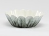 Black Swan Feathers - porcelain with hand painted underglaze diameter 19cm